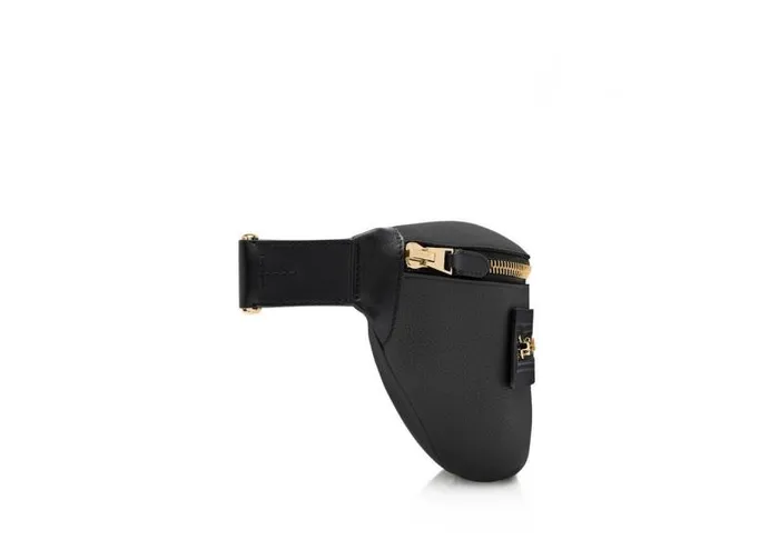 Men Belt Bags Tom Ford Grain Leather Buckley Belt Bag Black Men Belt Bags Tom Ford Grain Leather Buckley Belt Bag Black