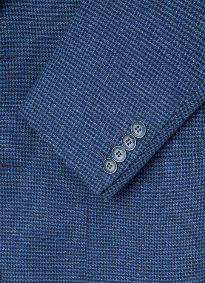Men Blazers Hackett London Houndstooth Blazer Blue