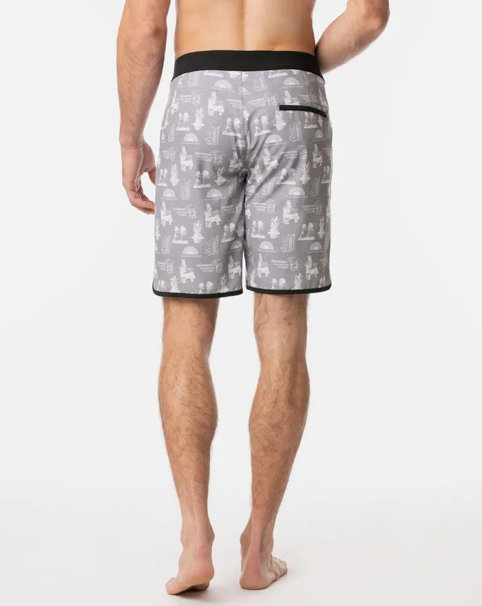 Men Boardshorts TravisMathew EL FIESTERO BOARDSHORT Heather Grey