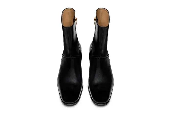 Men Boots Tom Ford Leather Alec Zip Boot Black Men Boots Tom Ford Leather Alec Zip Boot Black