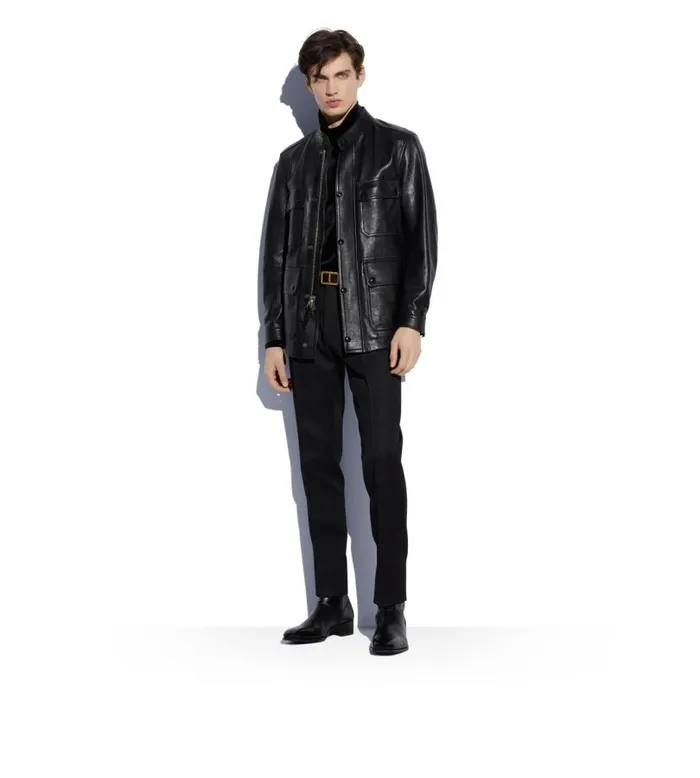 Men Boots Tom Ford Leather Alec Zip Boot Black Men Boots Tom Ford Leather Alec Zip Boot Black
