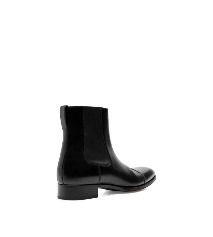 Men Boots Tom Ford Leather Elkan Chelsea Boot Black Men Boots Tom Ford Leather Elkan Chelsea Boot Black