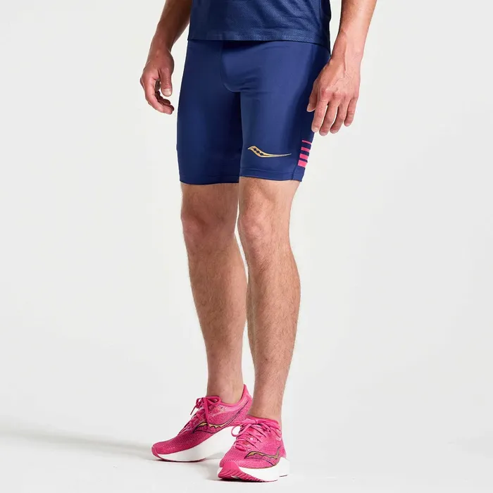 Men Bottoms Saucony Men8217s Elite Tight Short Sodalite