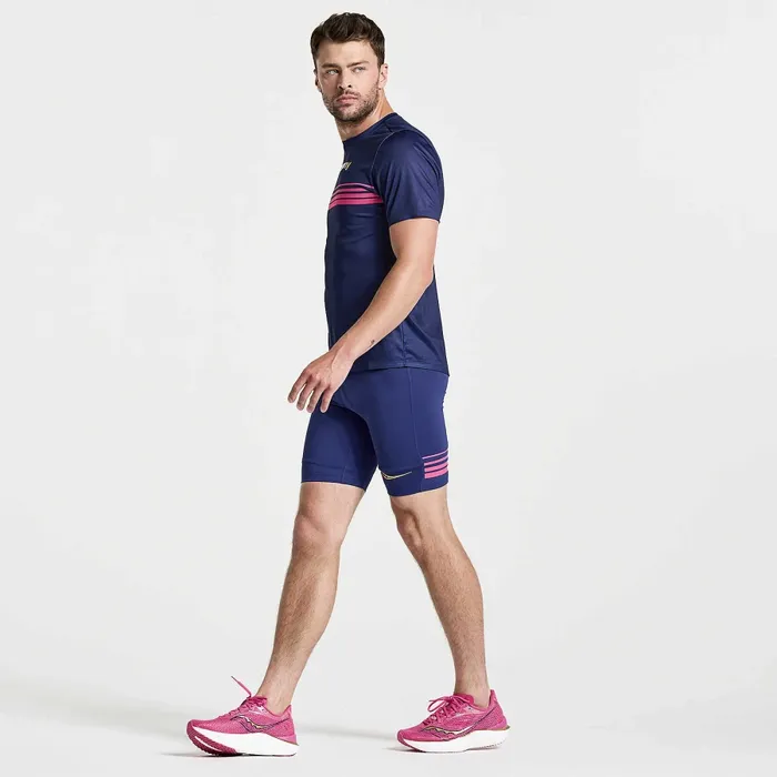 Men Bottoms Saucony Men8217s Elite Tight Short Sodalite