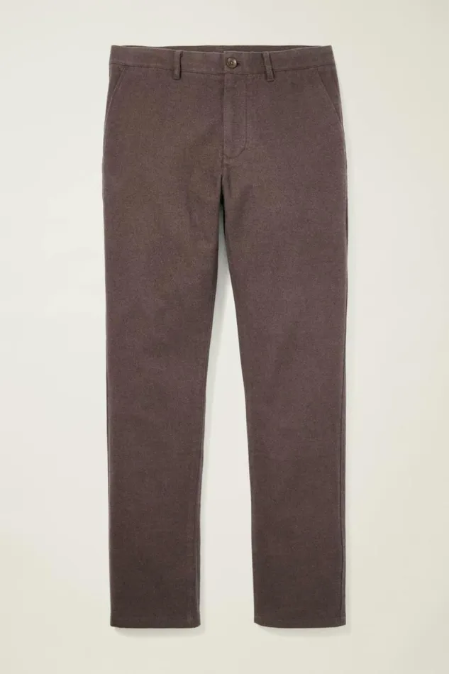 Men Brushed Twill Chino Dark Brown Bonobos Chinos