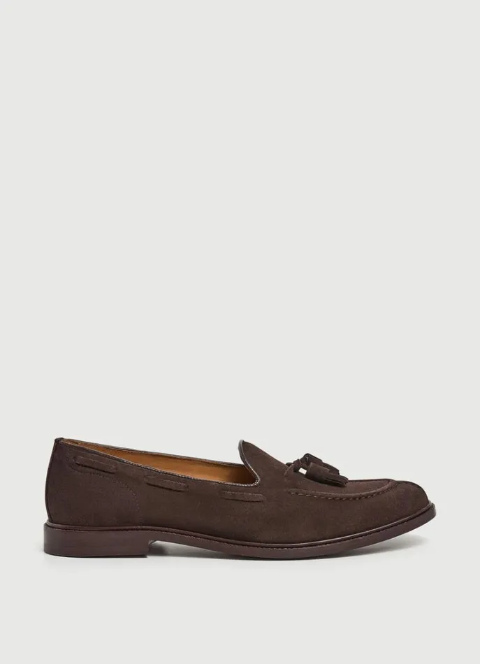 Men Casual Shoes Hackett London Moccasins With Suede Tassels Brown