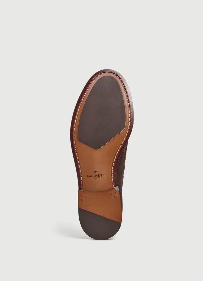 Men Casual Shoes Hackett London Moccasins With Suede Tassels Brown