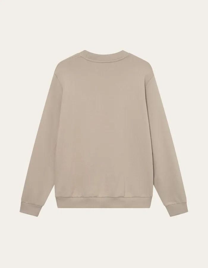 Men Clyde Sweatshirt 8211 Dark Sand Les Deux HoodiesSweatshirts