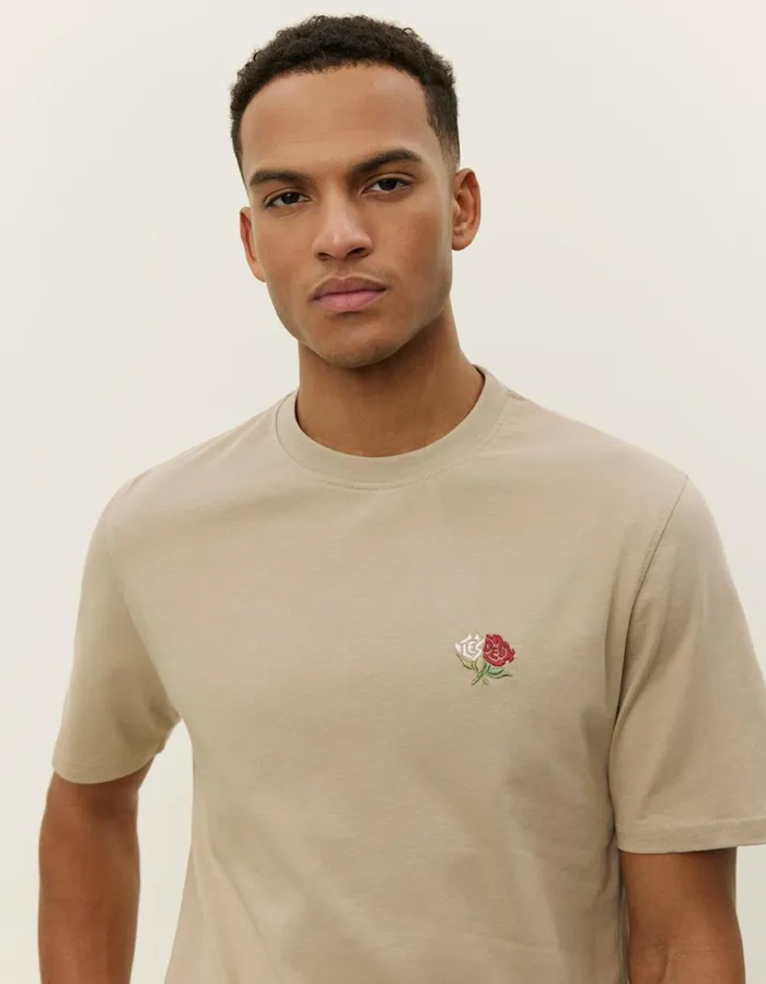 Men Clyde TShirt 8211 Dark Sand Les Deux Tshirts