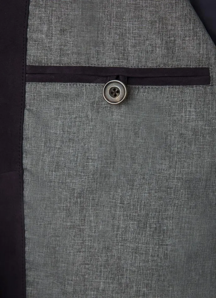 Men Coats and Jackets Hackett London Suede Padded Blazer Blue