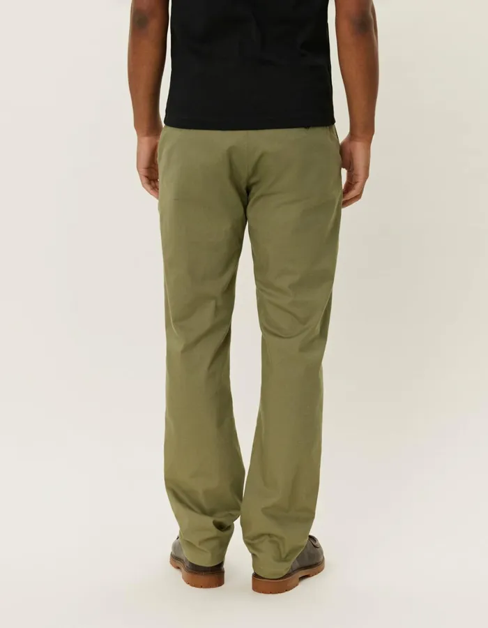 Men Como Cotton Chino 8211 Lichen Green Les Deux Pants