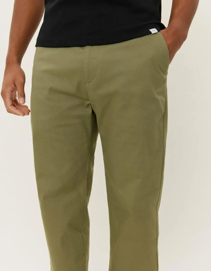 Men Como Cotton Chino 8211 Lichen Green Les Deux Pants
