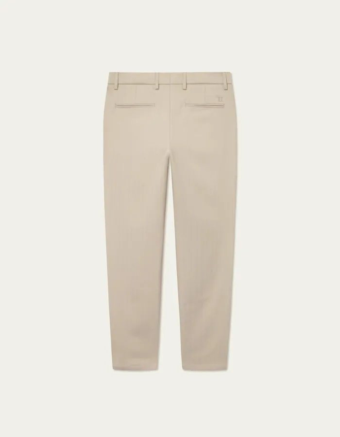 Men Como Reg Herringbone Suit Pants 8211 Dark SandLight Sand Les Deux Pants