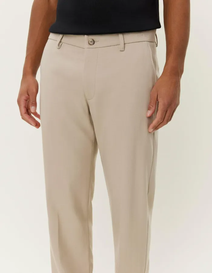 Men Como Reg Herringbone Suit Pants 8211 Dark SandLight Sand Les Deux Pants