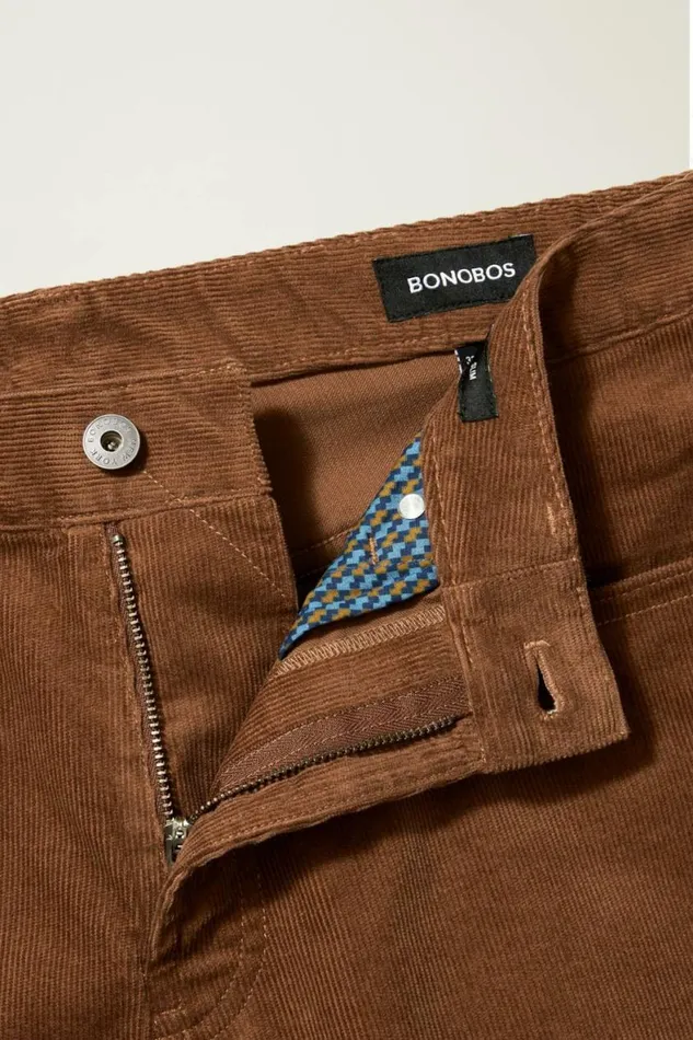 Men Corduroy 5Pocket Pants Chestnut Brown Bonobos 5pochet Pants