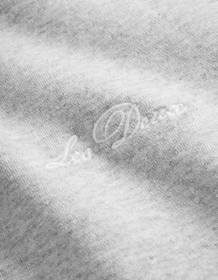 Men Crew HalfZip Sweatshirt 8211 Snow Melange Les Deux HoodiesSweatshirts
