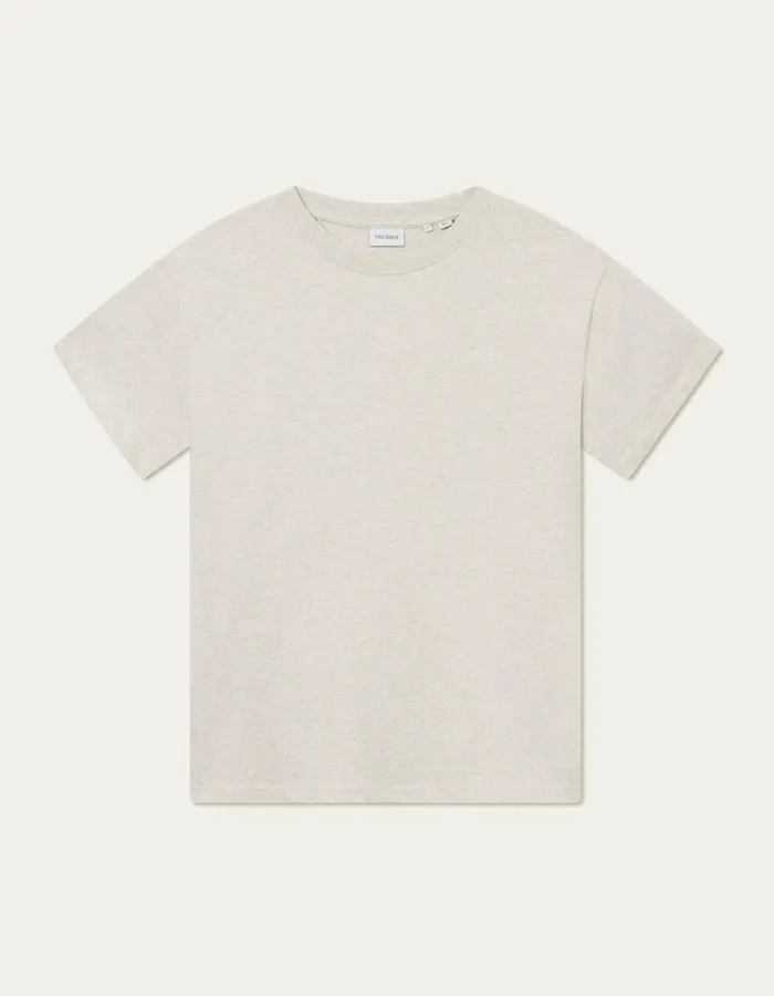 Men Crew TShirt 8211 Snow MelangeWhite Les Deux Tshirts