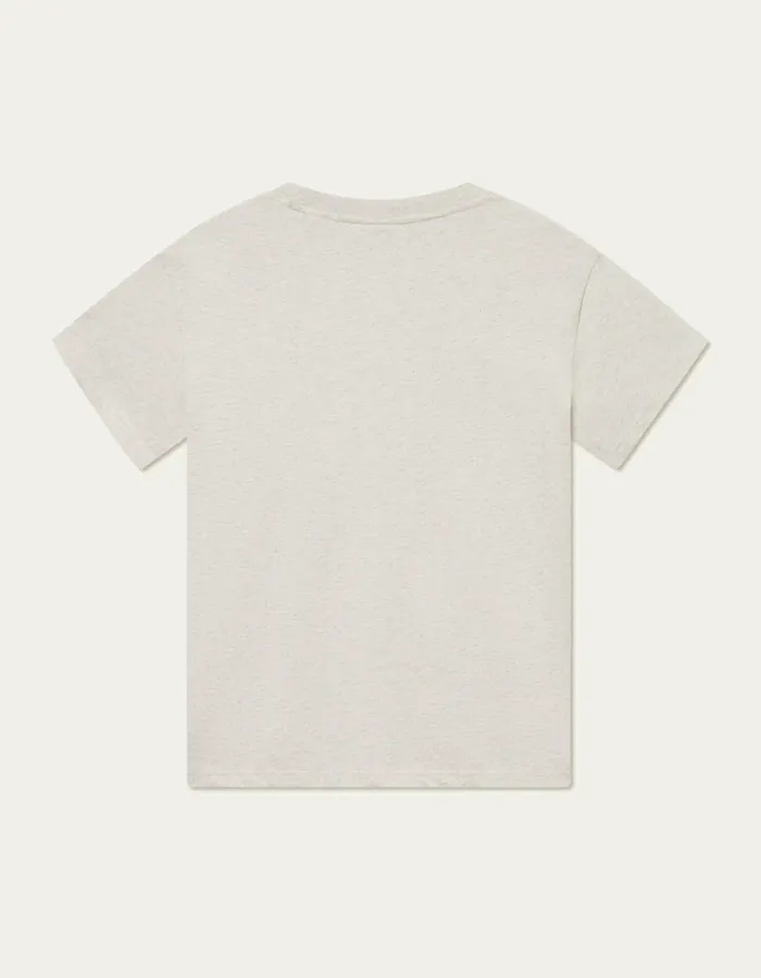 Men Crew TShirt 8211 Snow MelangeWhite Les Deux Tshirts