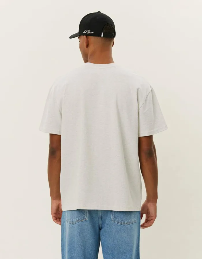 Men Crew TShirt 8211 Snow MelangeWhite Les Deux Tshirts