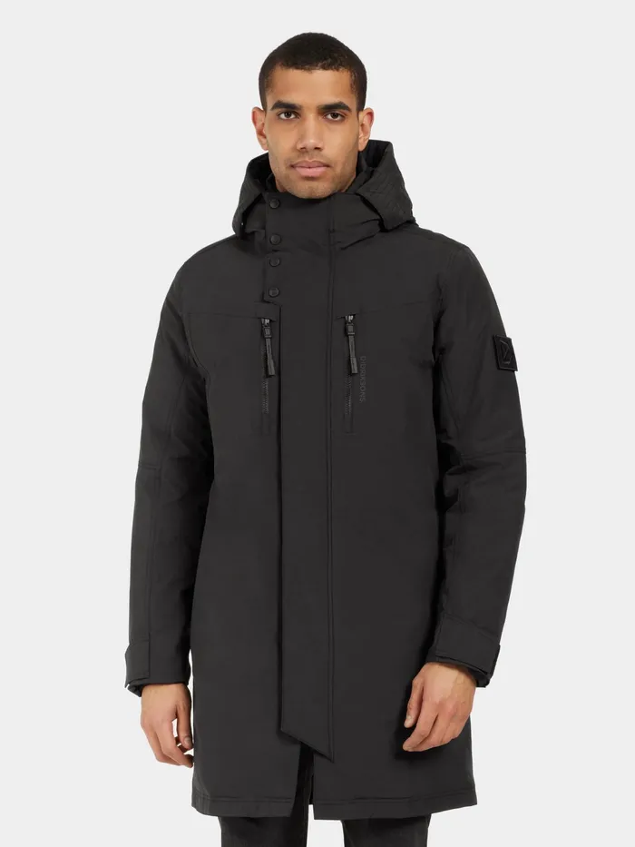Men Dexter Parka Black Didriksons Autumn Jackets