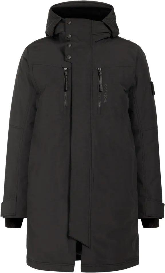 Men Dexter Parka Black Didriksons Autumn Jackets