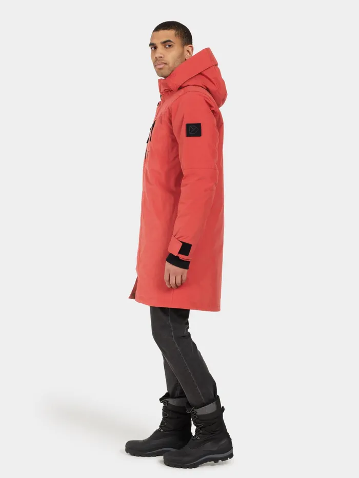 Men Dexter Parka Ochre Red Didriksons Autumn Jackets