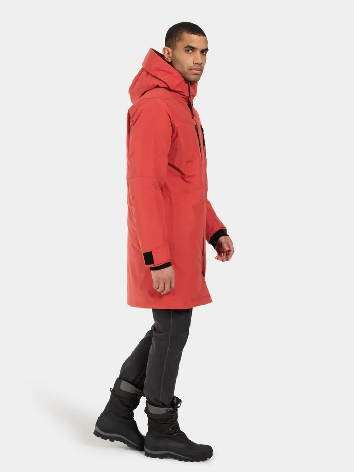 Men Dexter Parka Ochre Red Didriksons Autumn Jackets