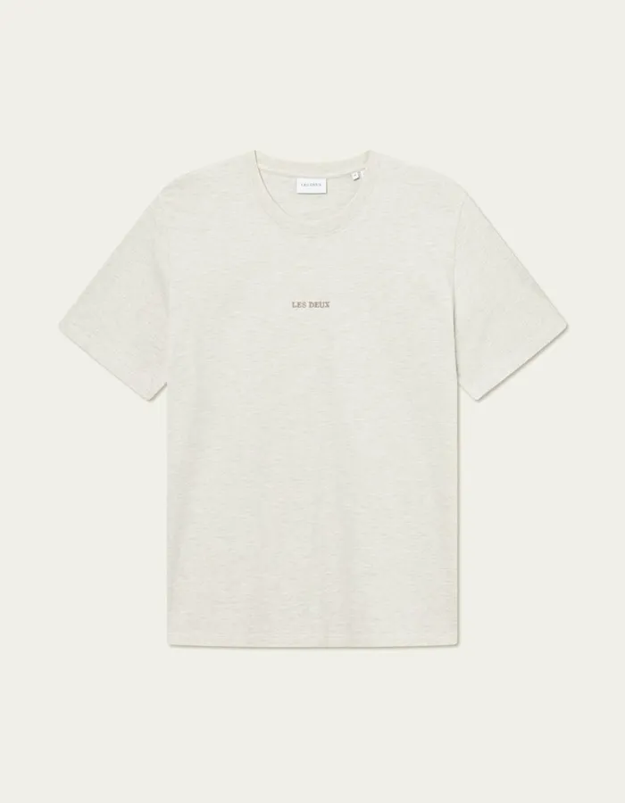 Men Dexter TShirt 8211 Ivory Melange Les Deux Tshirts