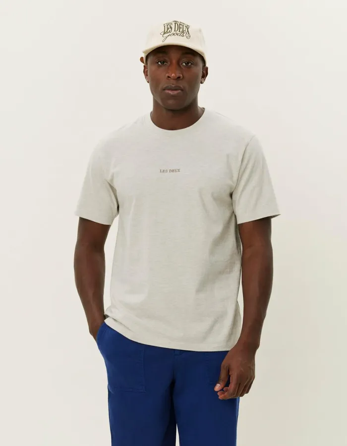 Men Dexter TShirt 8211 Ivory Melange Les Deux Tshirts