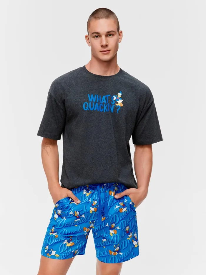 Men Donald Duck Mid Short Multi Peter Alexander Shorts