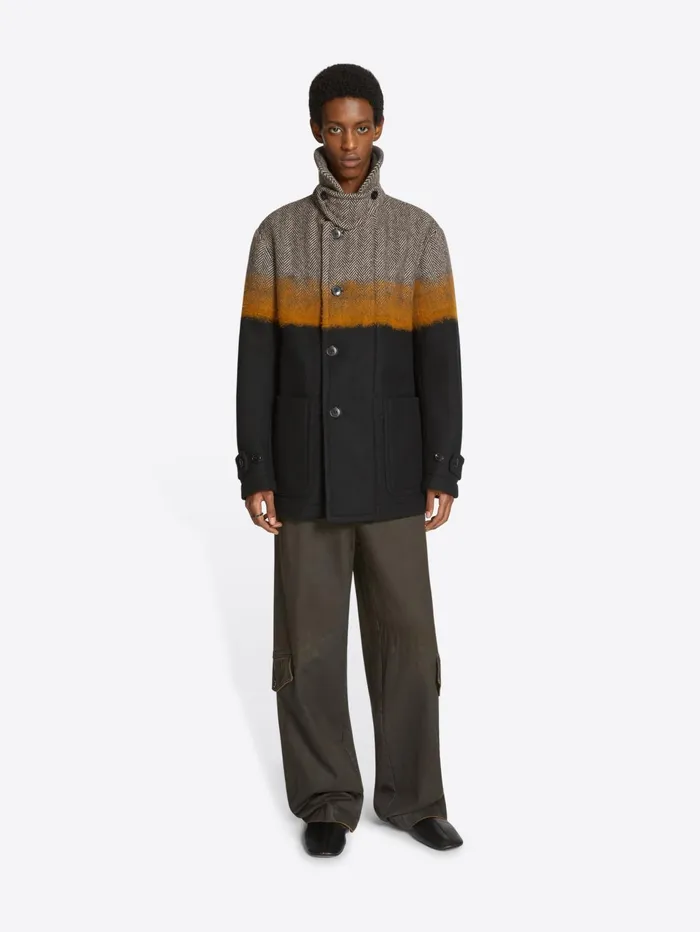 Men Dries Van Noten Coats and Jackets Needle Punch Coat