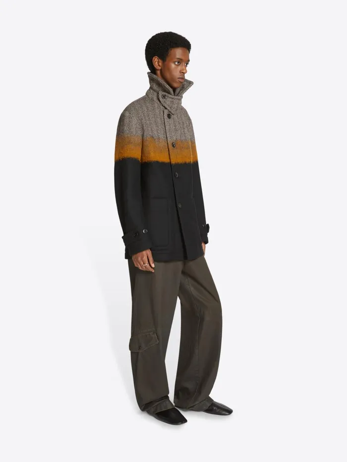 Men Dries Van Noten Coats and Jackets Needle Punch Coat