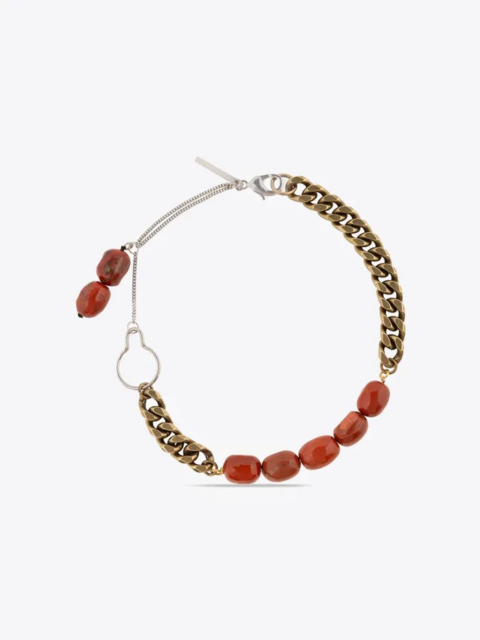 Men Dries Van Noten Jewelry Stone Chain Necklace