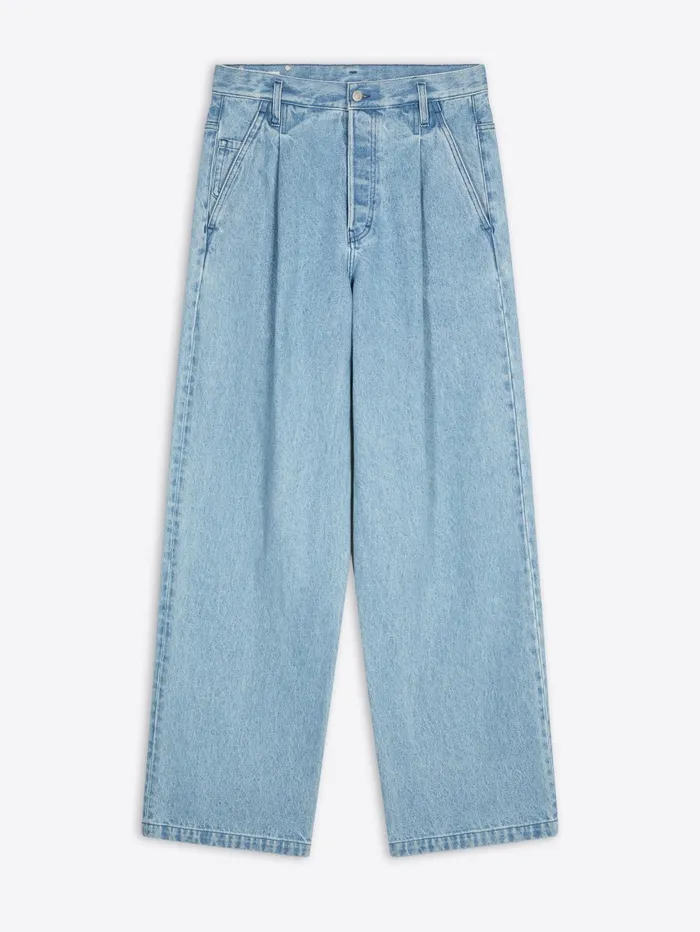 Men Dries Van Noten Pants Pleated Jeans
