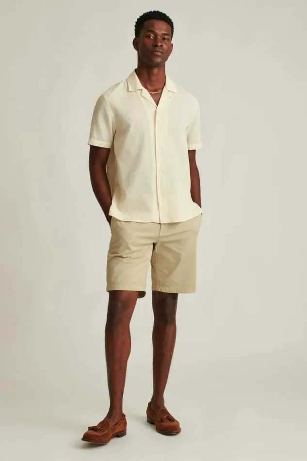 Men Easy Lightweight Shorts Fossil Bonobos Chino Shorts
