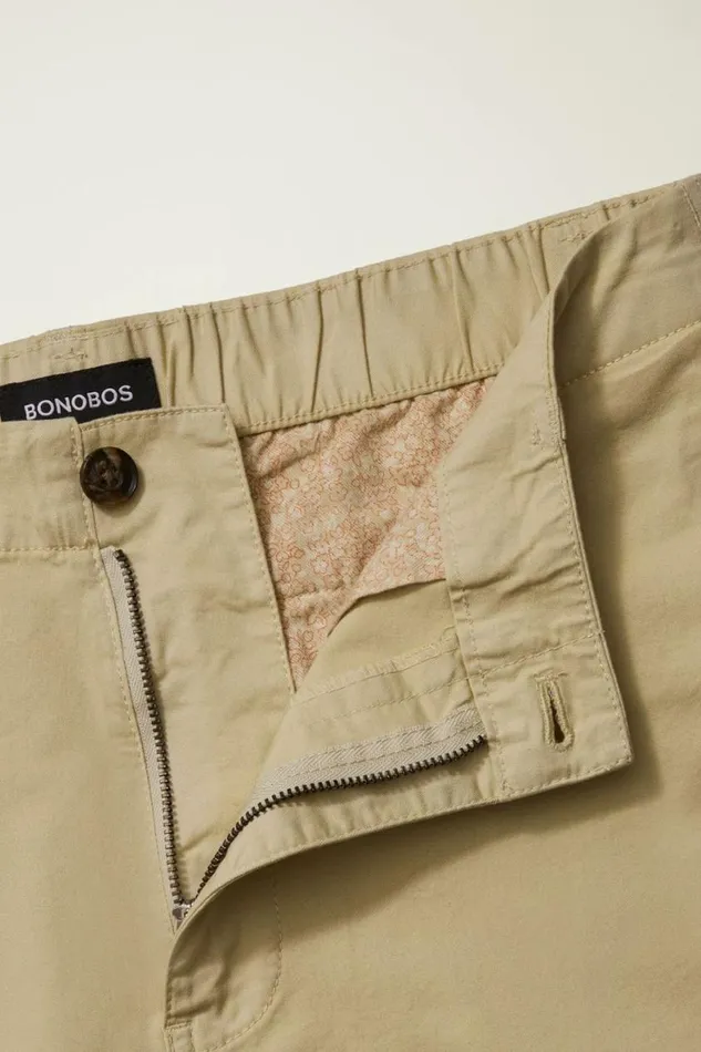 Men Easy Lightweight Shorts Fossil Bonobos Chino Shorts