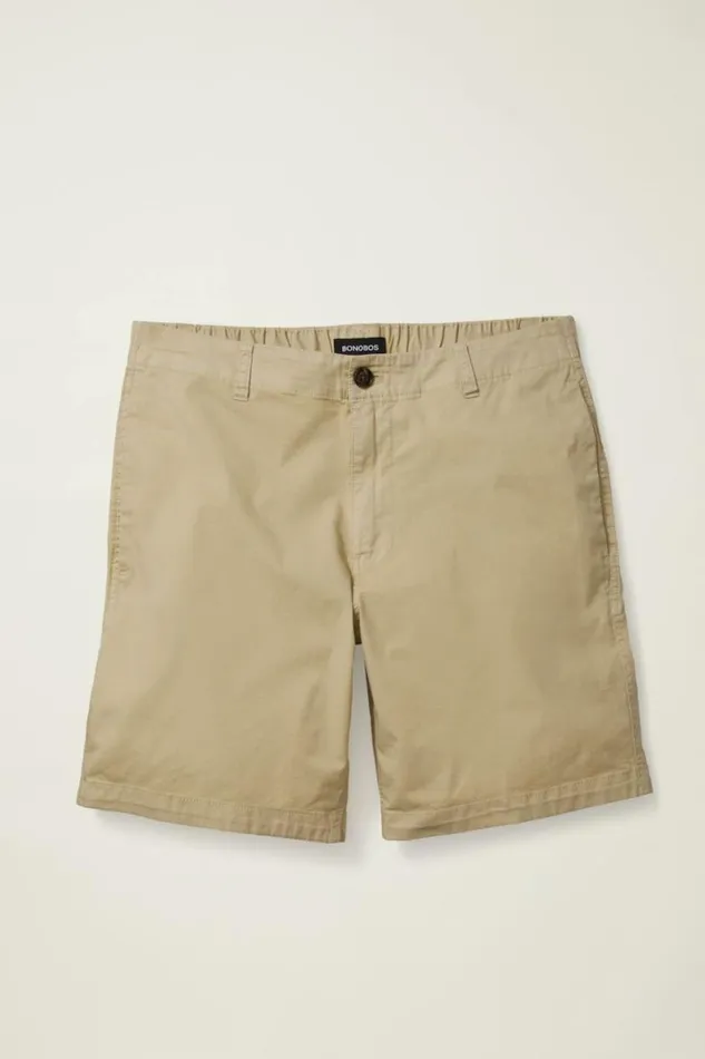 Men Easy Lightweight Shorts Fossil Bonobos Chino Shorts