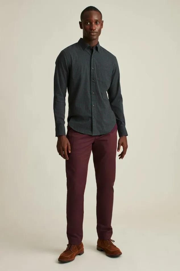 Men Everyday Lightweight Flannel Shirt Caspian Check Bonobos Overshirts