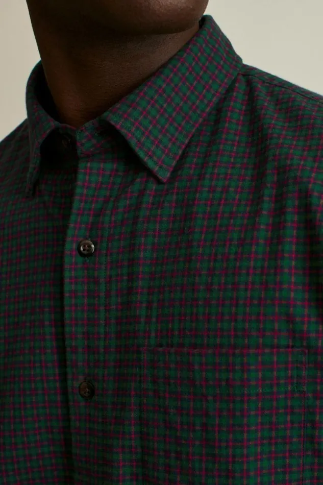 Men Everyday Lightweight Flannel Shirt Caspian Check Bonobos Overshirts