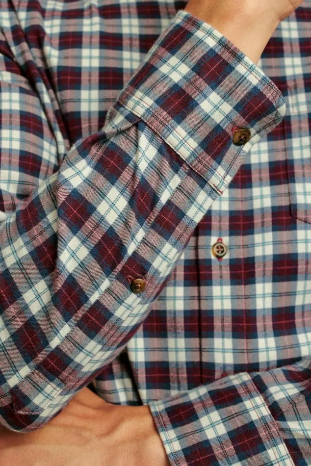 Men Everyday Lightweight Flannel Shirt Monroe Plaid Bonobos Overshirts