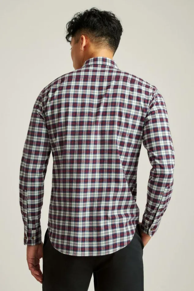 Men Everyday Lightweight Flannel Shirt Monroe Plaid Bonobos Overshirts