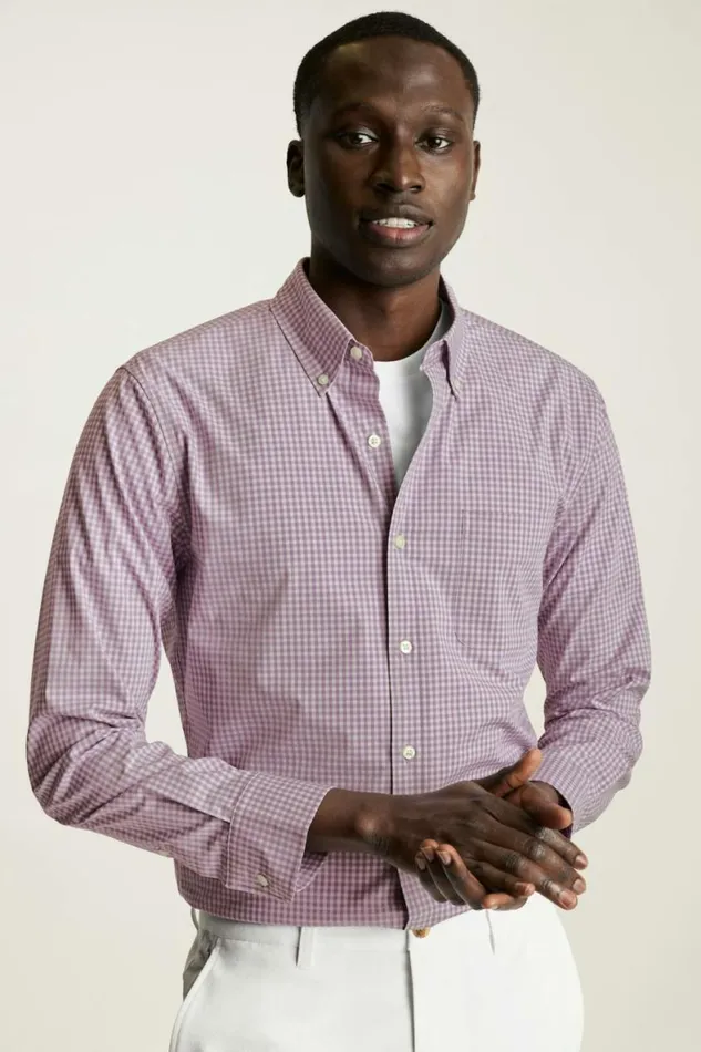 Men Everyday Shirt Lavender Raleigh Gingham Bonobos Casual Shirts
