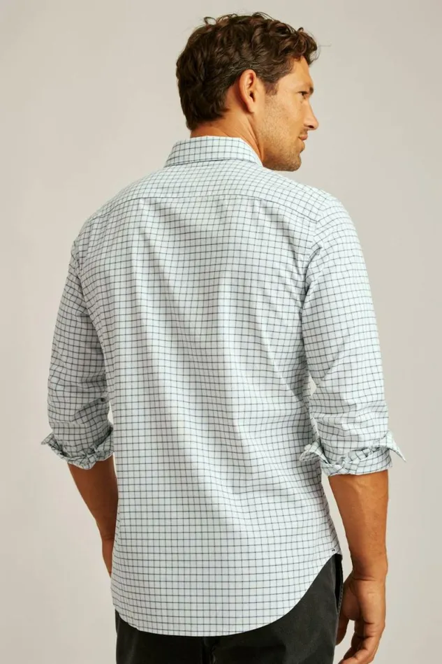 Men Everyday Shirt Navy Smithtown Plaid Bonobos Business Casual Shirts