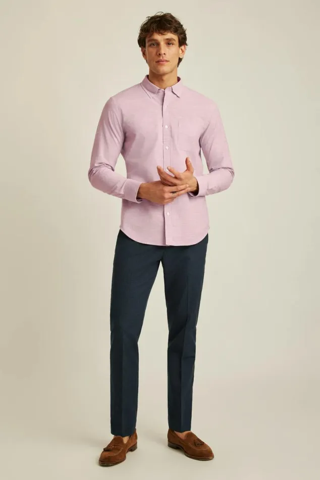 Men Everyday Shirt Textured Orchid Bonobos Business Casual Shirts