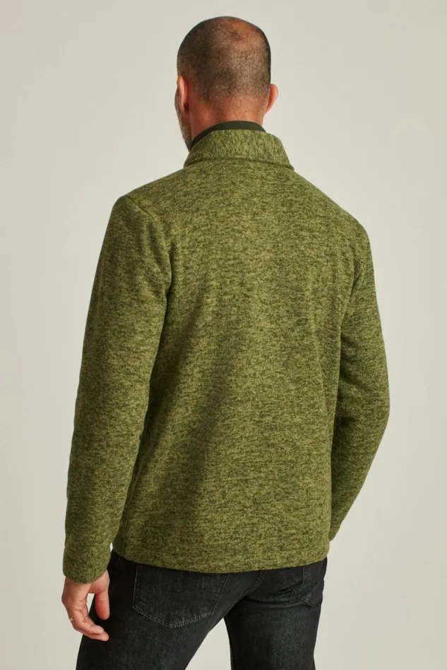 Men Fleece Chore Jacket Heather Green Bonobos Jackets and Coats