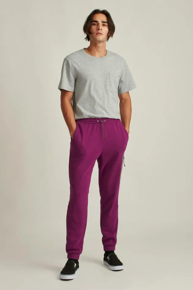 Men Fleece Sweatpant Magenta Bonobos Joggers and Athleisure