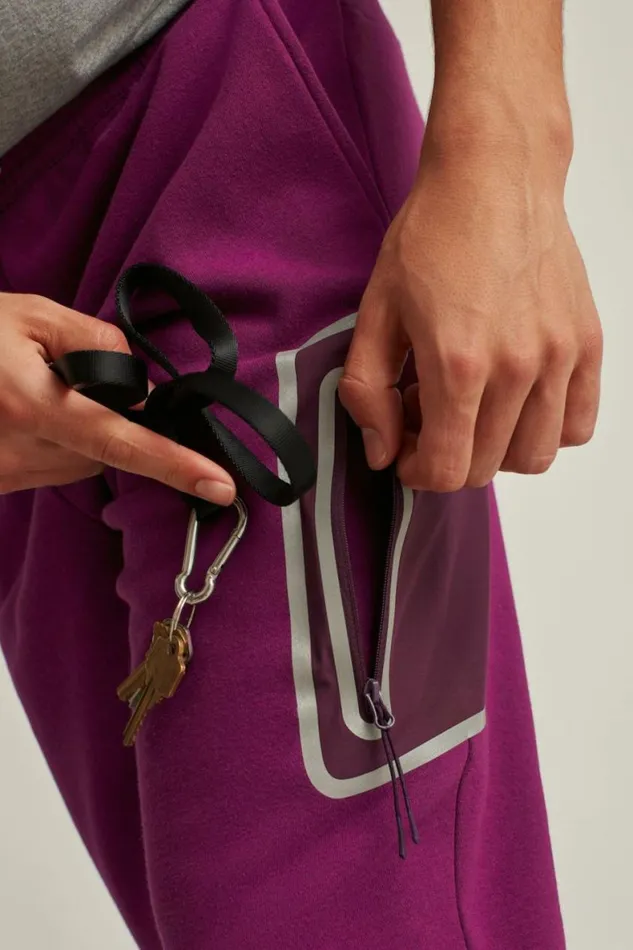 Men Fleece Sweatpant Magenta Bonobos Joggers and Athleisure