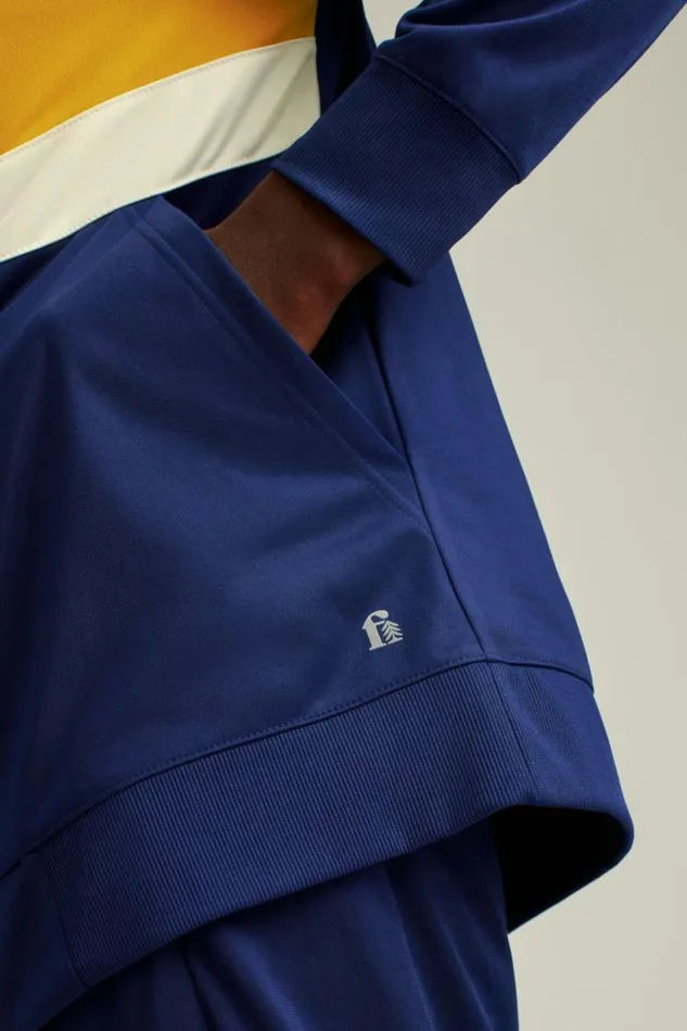 Men Full Zip Track Jacket Bright Navy Blue Bonobos Half and FullZips