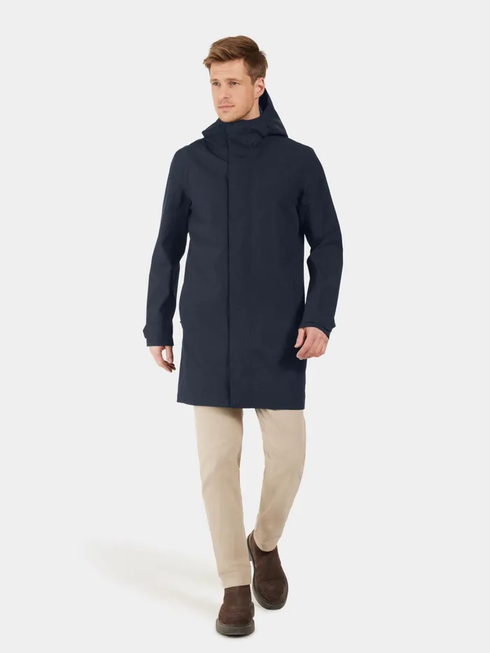 Men George Parka Dark Night Blue Didriksons Spring Jackets