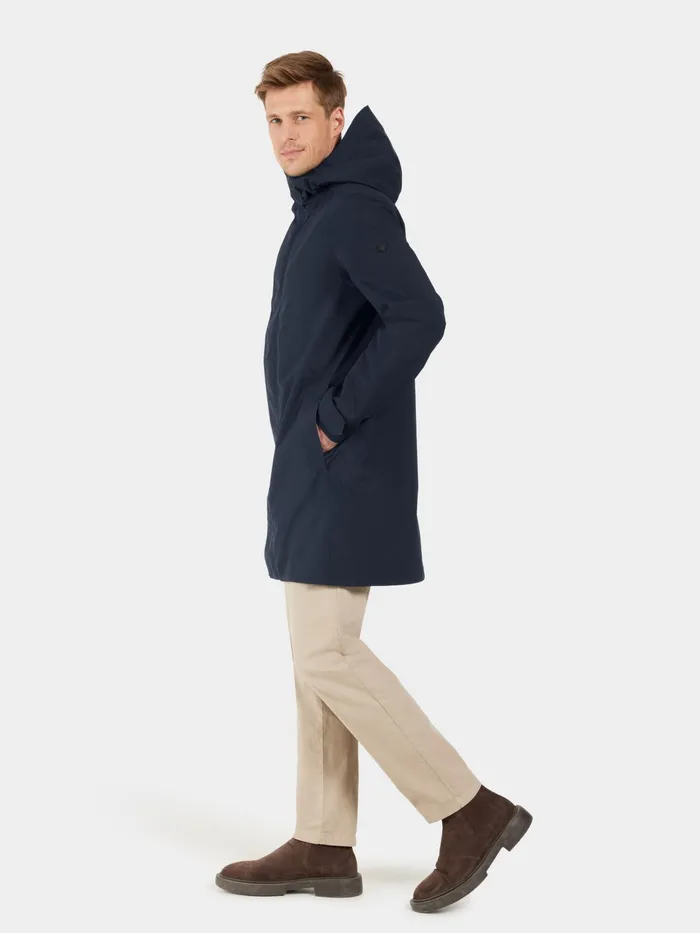 Men George Parka Dark Night Blue Didriksons Spring Jackets
